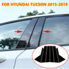 Hyundai Tucson 8 x Glossy Black Pillar Posts Door Trim Covers (2015–2019)