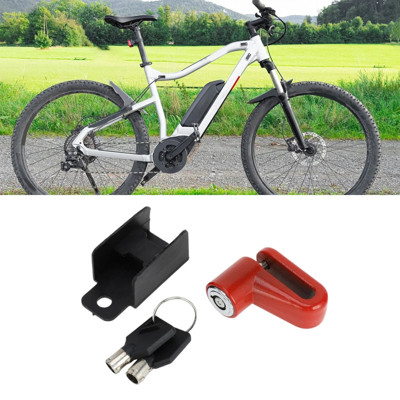 Bicycle Red Bicycle Lock Portable Ring Anti-Theft Bike Lock