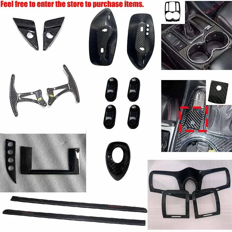 Maserati GranTurismo GC 08-19 100% Carbon Fiber Gear Shift Knob Cover Trim
