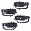 Interior Door Handle Chrome Set 4 L+R Fits Toyota Vios Yaris 4D SED 2007-12 D06