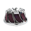 Harley Sportster XL883 XL1200 Chrome Air Cleaner Intake Filter Kit (1991+)