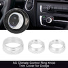 Dodge Charger 3 x AC Climate Control Ring Knob Trim Covers (2015-2023)
