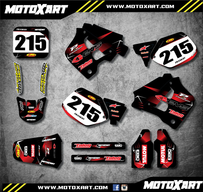 Honda CR 125 (1991-1992) - Barbed Style Stickers / Decals Custom Graphic Kit