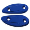 Honda CBR1000RR Blue Rearview Mirror Block Off Base Plates (08-17)