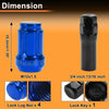 Blue Honda Toyota M12x1.5 Tire Wheel Locking Nut with 1 Socket Key