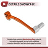 Honda CRF110F (2013-2018) - Orange Silver Tone Folding Shifter Lever