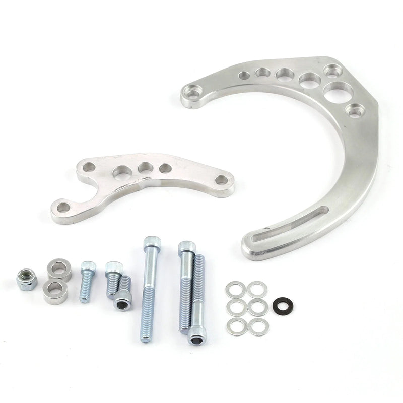 Chevy SBC Camel Hump Fuelie Long Pump Billet Alternator Bracket (1969-1986)