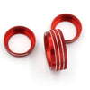 Challenger 2015-2019 Red Aluminum AC & Radio Switch Knob Cover Bezels fit