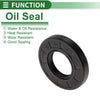 Make Model Oil Seal 32x65x10mm NBR Rubber High Pressure Black 5 Pcs