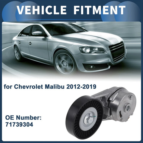 Chevrolet Malibu 2012-2019 Metal 1 x Unit Belt Tensioner