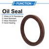 2 x Oil Seal 80x100x10mm Brown