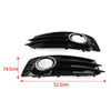 Audi A3 2009-2012 Front Bumper Fog Light Grille Covers (2009-2012)