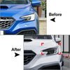Subaru WRX STI Carbon Fiber Headlight Eyebrow Eyelid Trim (2022-2025)