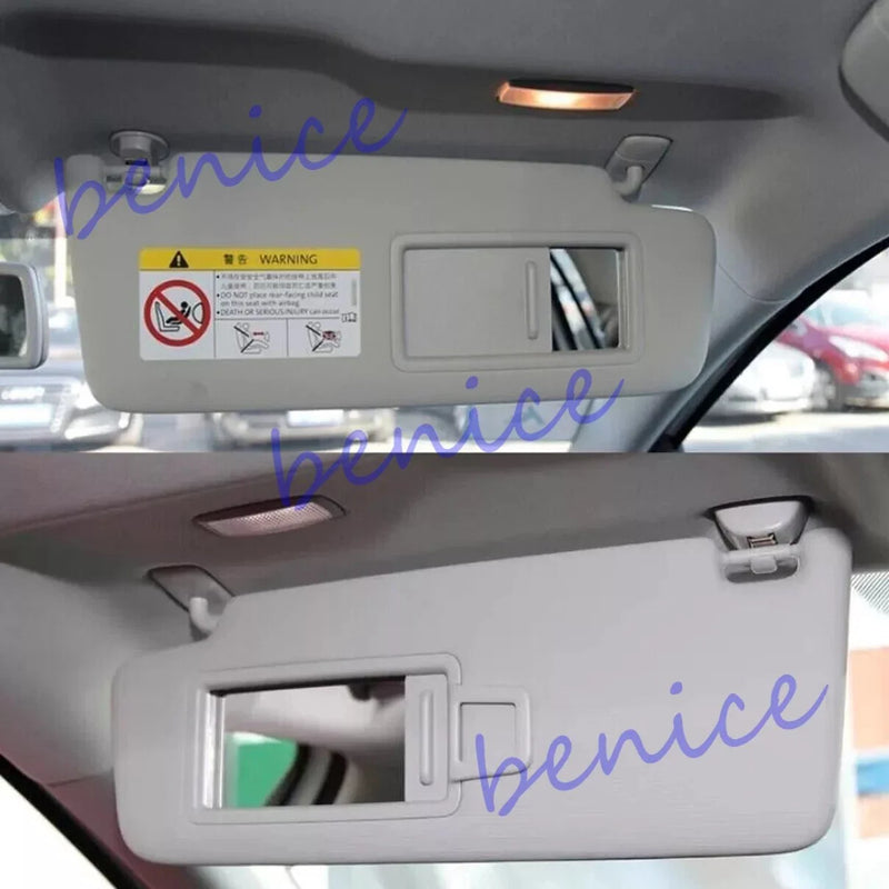 Jetta Golf MK7 T-Cross Passat B8 Pair Front Sun Visor Panel Makeup Mirror