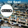Oil Seal 25x45x8mm Rotary Shaft Seal Nitrile Rubber Black 5 Pcs