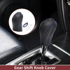 Nissan Maxima (2016-2023) Black Blue Faux Leather Car Gear Shift Knob Cover