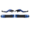 765 SPEED TRIPLE Blue Extendable Brake Clutch Levers Grip Set (2016-2023)