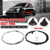 Fiat 500 500C Gear Shift Stick Lever Knob Boot Gaiter Ring Kit (2007–2015)