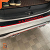 Mitsubishi Pajero Sport White Rear Bumper Step Scuff Plate Cover (19-23)