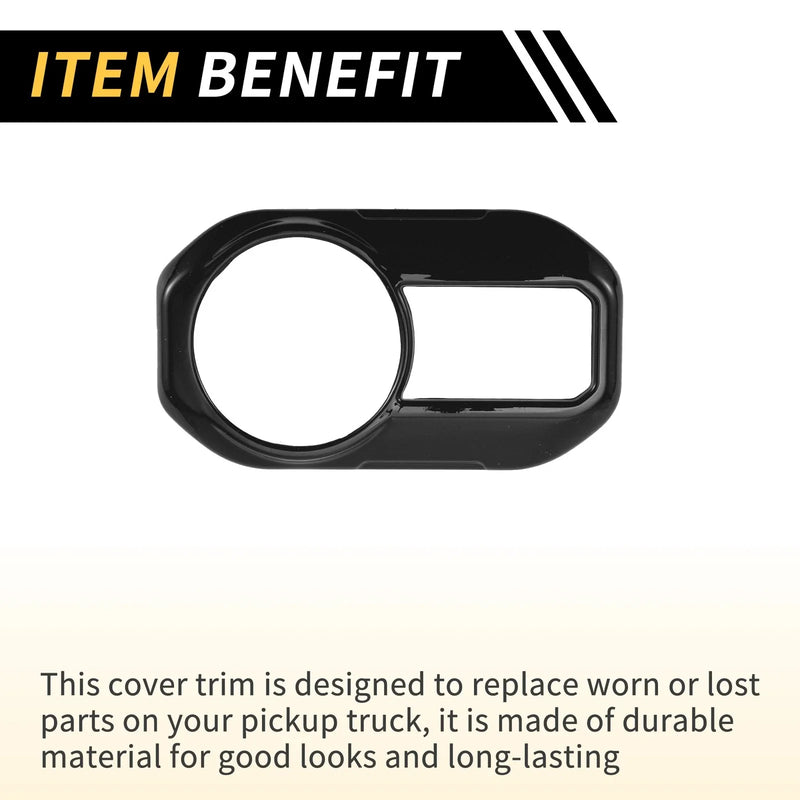 Jeep Gladiator JT (2020-2024) Black 1 Pc Headlight Button Panel Cover