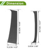 Dodge Ram (1994 - 2001) Carbon Fiber Pattern Black 4 x Pillar Window Trim