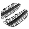 Benz C Class W205 C300 BLk w/Silver Fog Light Cover Grille (2015–2018)