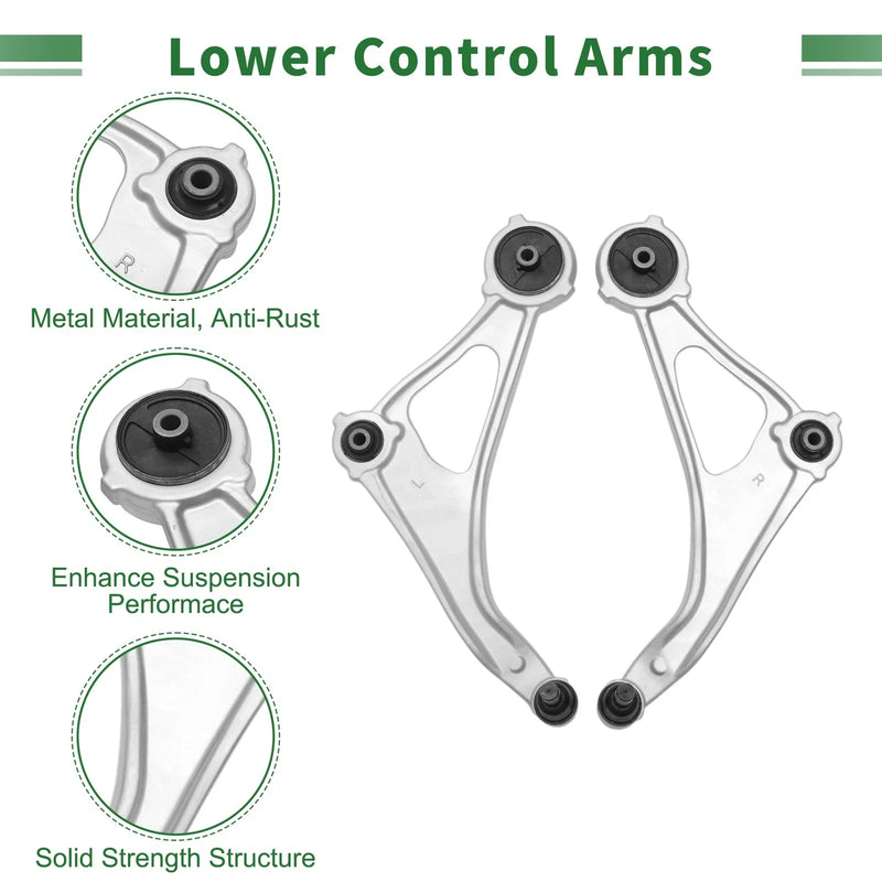 Nissan Maxima 10 x Front Stabilizer Bar Links & Lower Control Arms