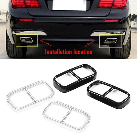 BMW 7 Series Tail Muffler Exhaust Pipe Cover Trim (2009-2014)