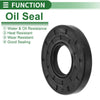 Oil Seal Rotary Shaft Seal NBR Rubber 32x72x10mm Black 5 Pcs