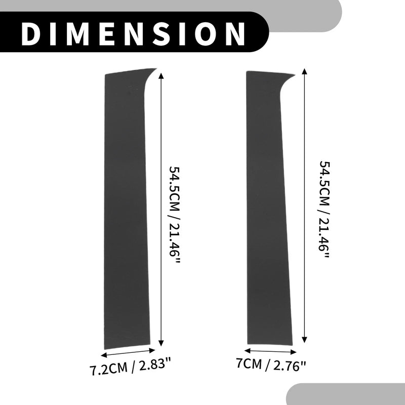 Dodge Ram 1500 (2002-2008) Black 4 x Car Pillar Window Trim Covers