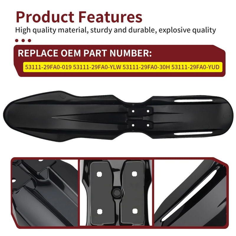 Suzuki DR-Z400SM 2005-2024 Black Front Fender Mudguard