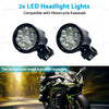 Motorcycle Fog Spotlight Lamp LED Headlight Lights