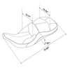 Harley Electra Glide Road King 1997-2007 Gel Seat (Black)