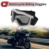 Motorcycle 1 Pc Goggles Deep Gray Lens White Frame PC Cycling Sunglasses