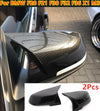 BMW F20 F21 F30 F32 F36 X1 M3 2Pcs Carbon Fiber Rear Side Mirror Cover Caps