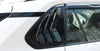 Toyota RAV4 ABS Glossy Black Rear Window Side Louver Cover Trim (2019-2023)