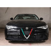 For 17-18 Alfa Romeo Giulia Carbon Fiber Front Bumper Air Vent Grille Cover Trim