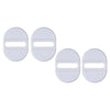 Universal Vehicles White Carbon Fiber Style Car Lock Cover Trim