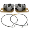 Polaris Scrambler 500 2 x Front Brake Calipers & Hose Lines (2005–2009)