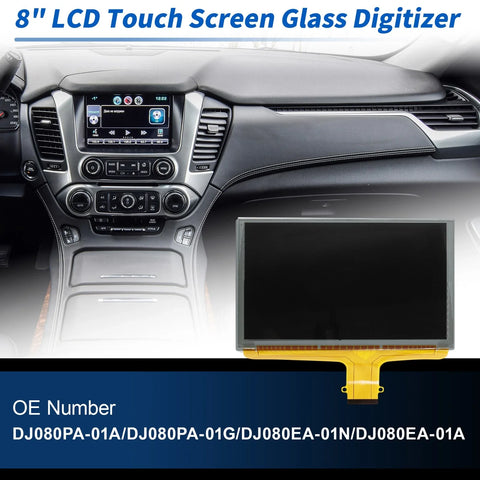 Chevrolet 8" LCD Touch Screen Glass Digitizer