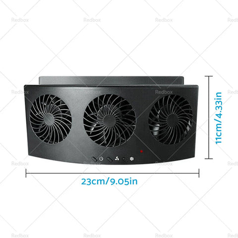 Vehicle Ventilation 3 x Adjustable Car Exhaust Window Fan Cooler