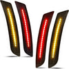 Chevrolet Camaro 4 x LED Bumper Side Marker Lights Smoked (2016-2021)