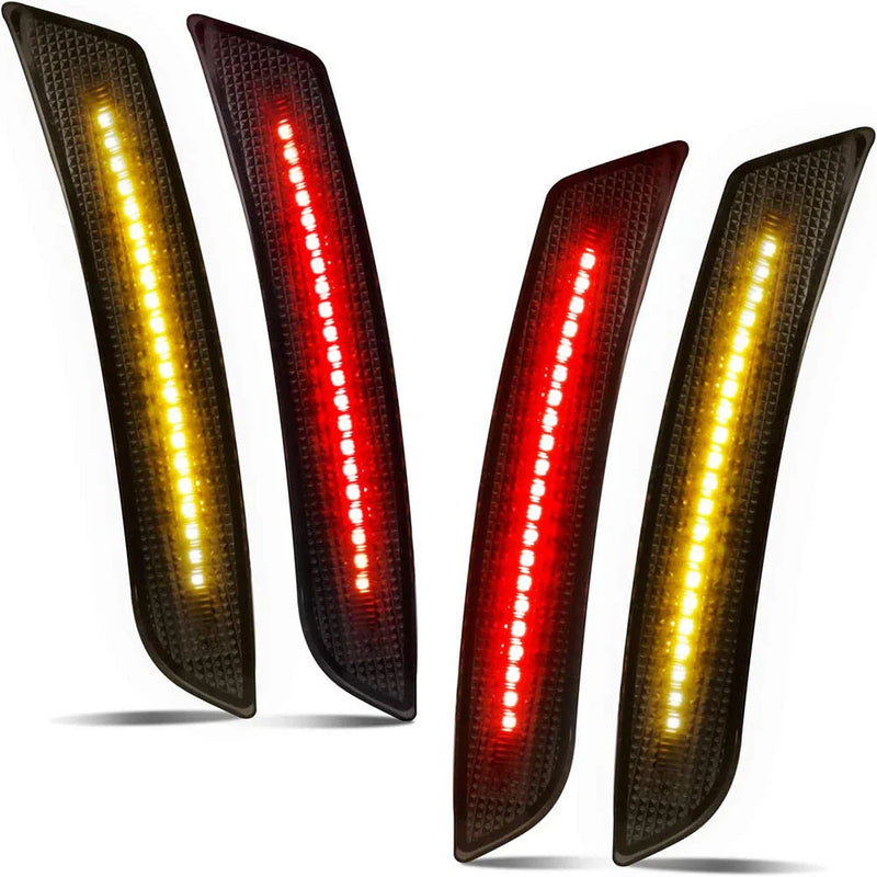 Chevrolet Camaro 4 x LED Bumper Side Marker Lights Smoked (2016-2021)