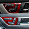 Mercedes C-Class W204 Red Carbon Fiber Seat Adjustment Knob Cover (2007-2013)