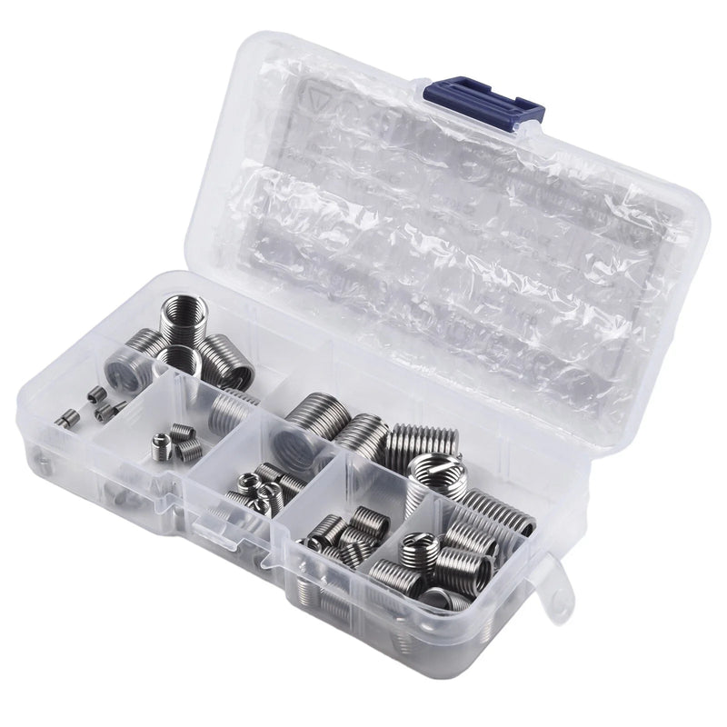 Car Pro Coil Kits 60Pcs Metric Thread Repair Insert Kit M3-M12 Helicoil
