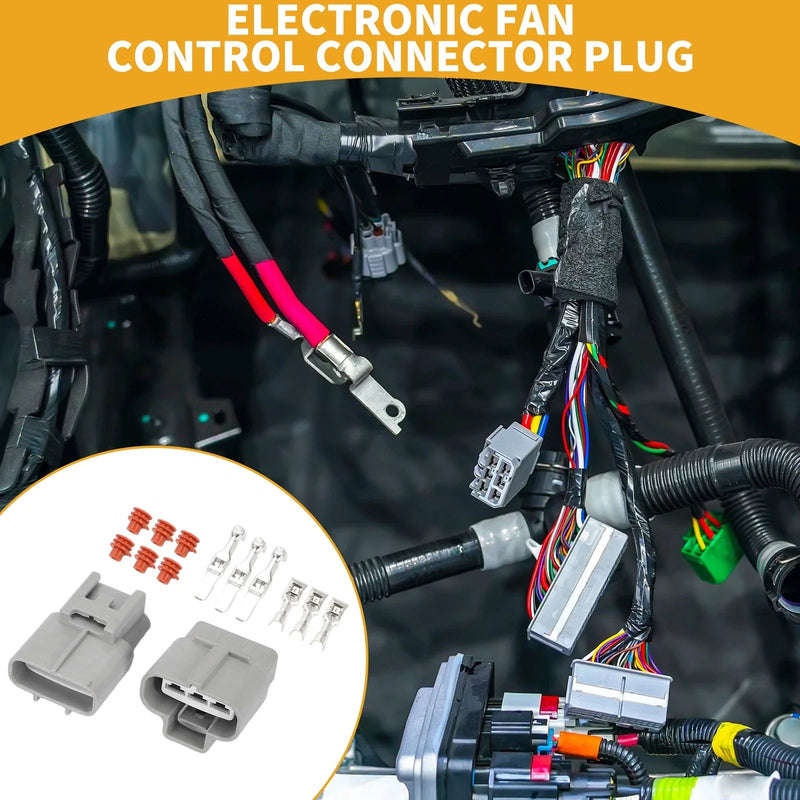 Toyota 3-Pin Electronic Fan Control Connector Plug 1x