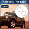 Jeep Wrangler 2 x Headlight Trim Bezels (2025)