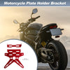 Motorcycle Plate Mount / 26x10 mm / Aluminum Alloy Red