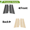 Chevy Malibu Carbon Fiber Pattern 6 Pcs Pillar Window Trim (2013 - 2015)