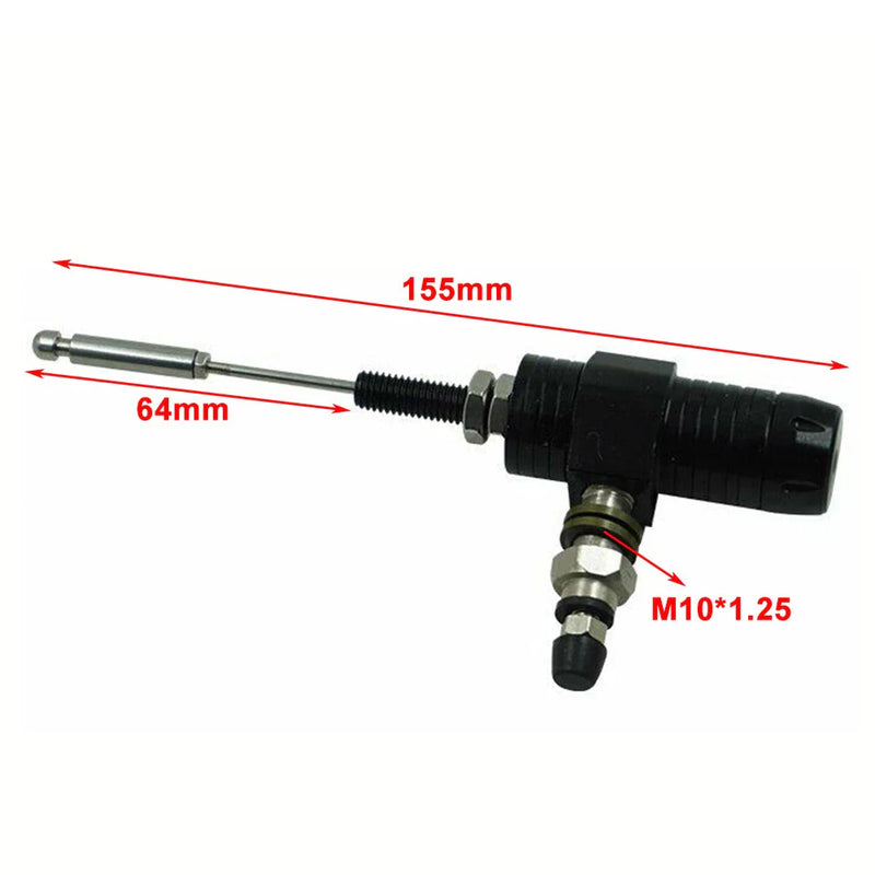 Motorcycle - M10x1.25MM, Black Hydraulic Clutch Master Cylinder Rod